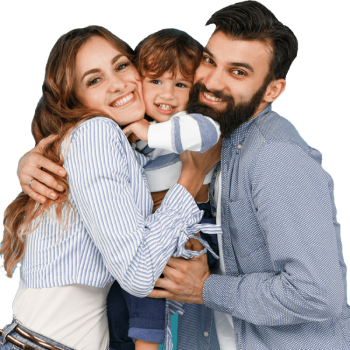 Happy smiling family